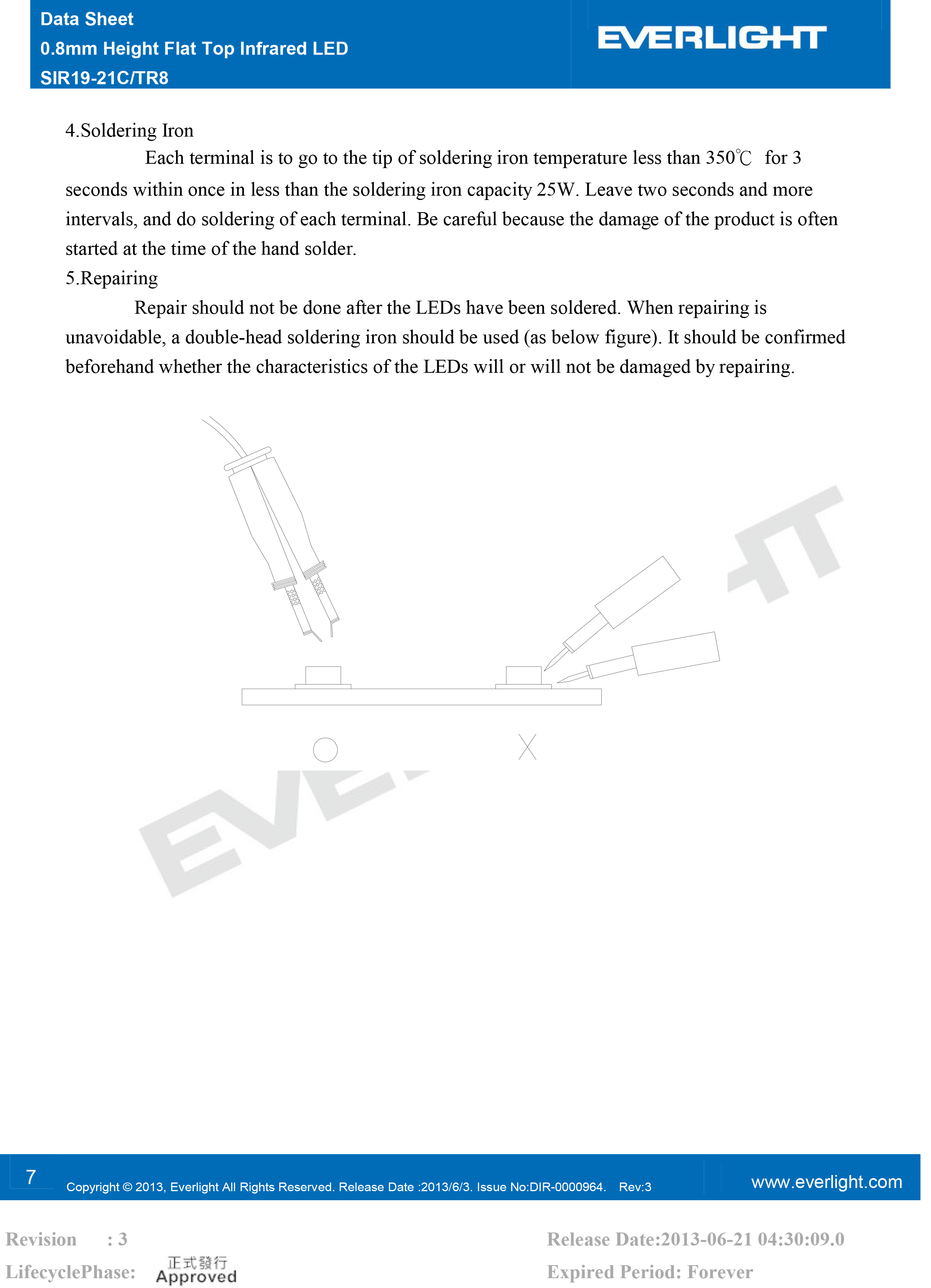 亿光贴片0603红外发射管875nm SIR19-21C/TR8规格书PDF