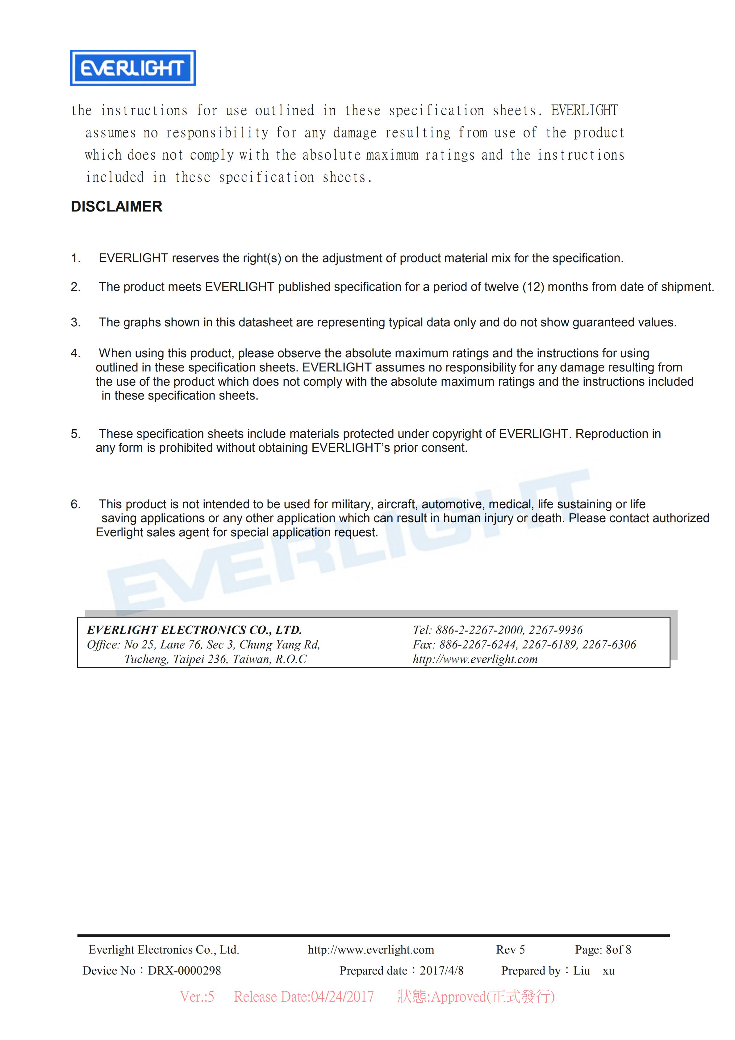亿光反射式光电开关ITR20001-T24开关传感器参数及规格书(PDF 数据表)