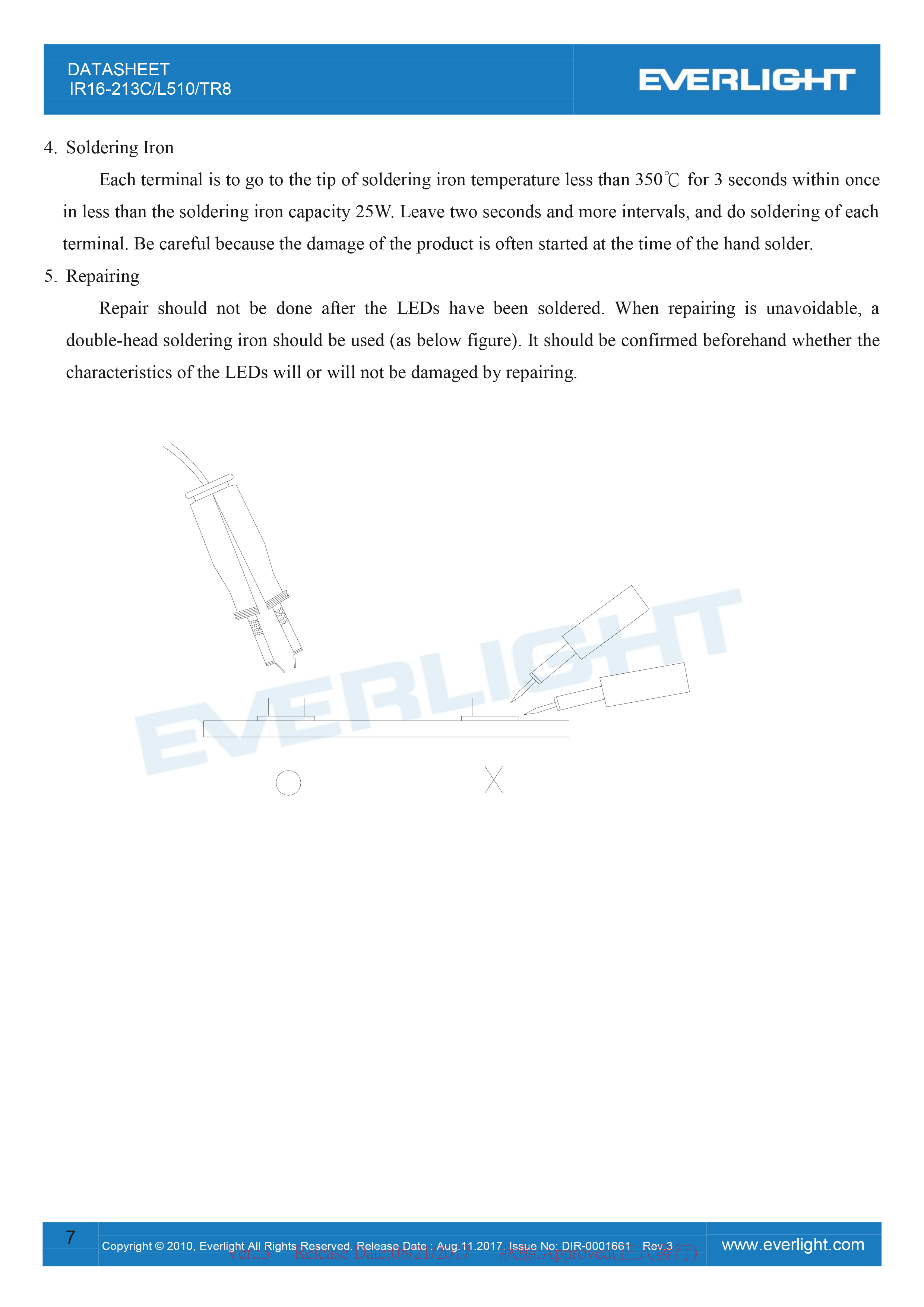 亿光贴片0402红外发射管IR16-213C-L510/TR8规格书PDF