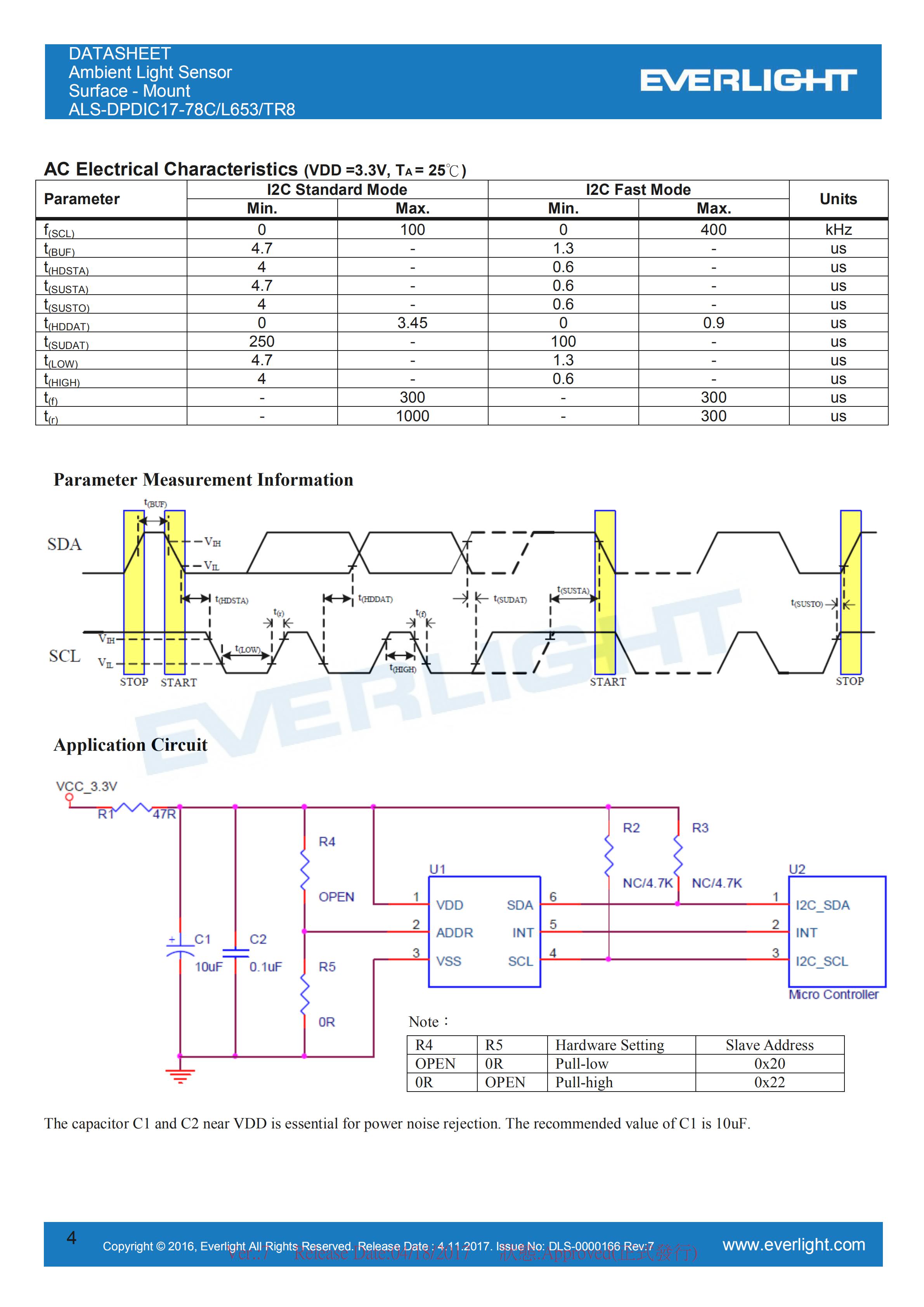 亿光贴片0808环境光传感器ALS-DPDIC17-78C/L653/TR8规格书（数据表PDF）