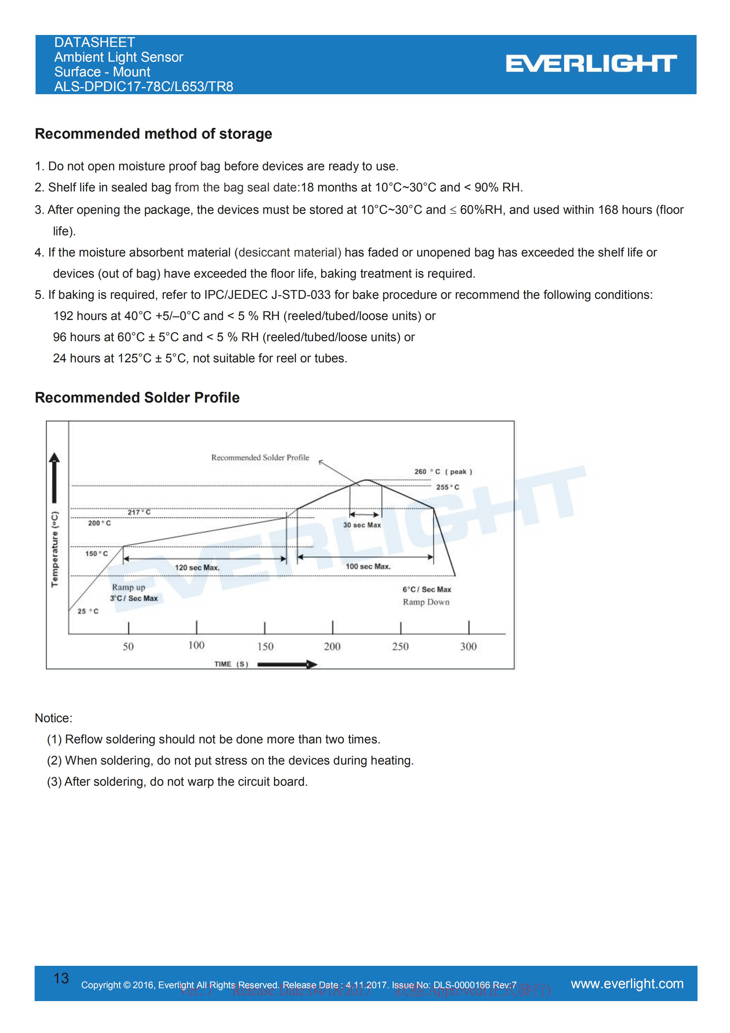 亿光贴片0808环境光传感器ALS-DPDIC17-78C/L653/TR8规格书（数据表PDF）