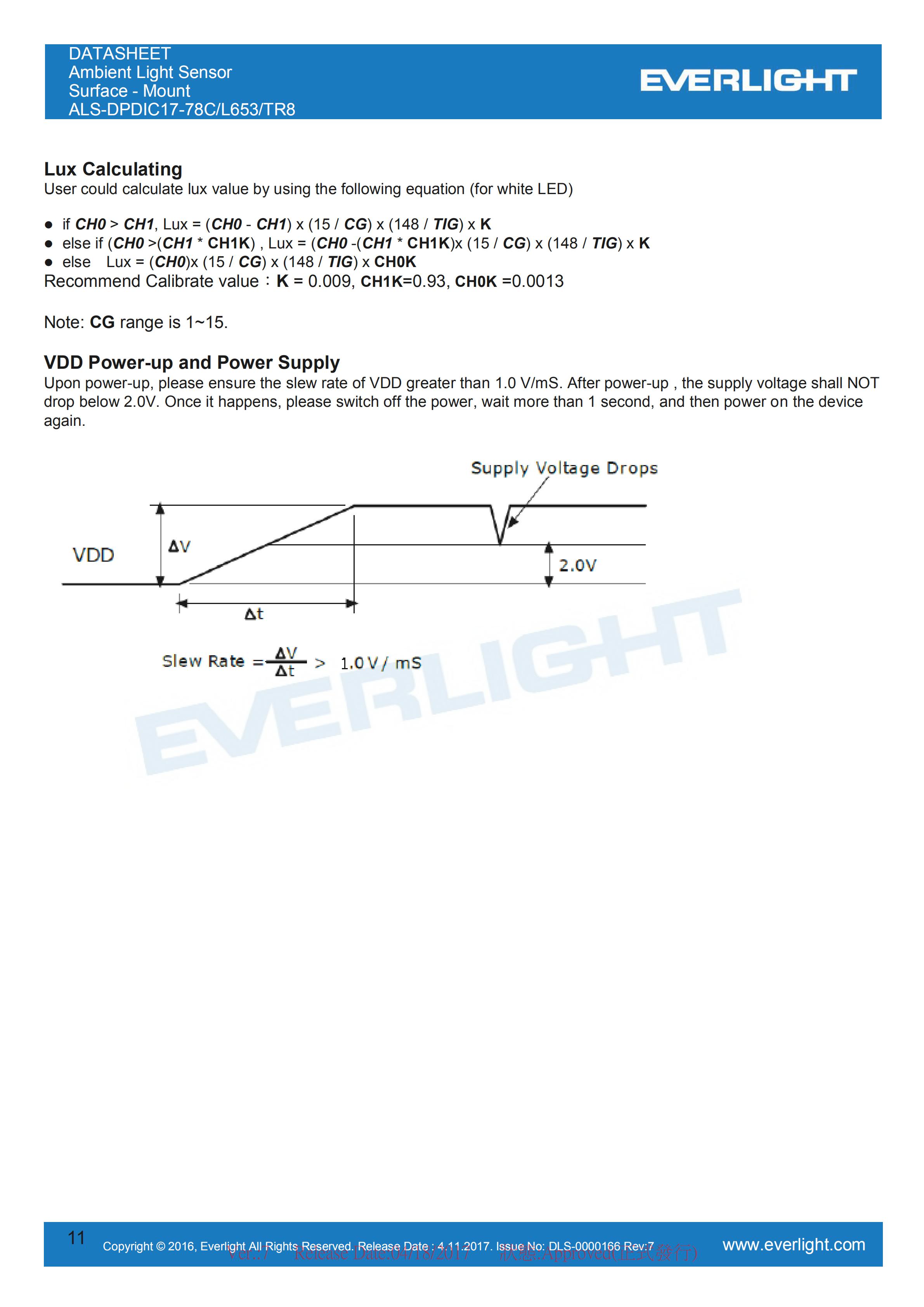 亿光贴片0808环境光传感器ALS-DPDIC17-78C/L653/TR8规格书（数据表PDF）